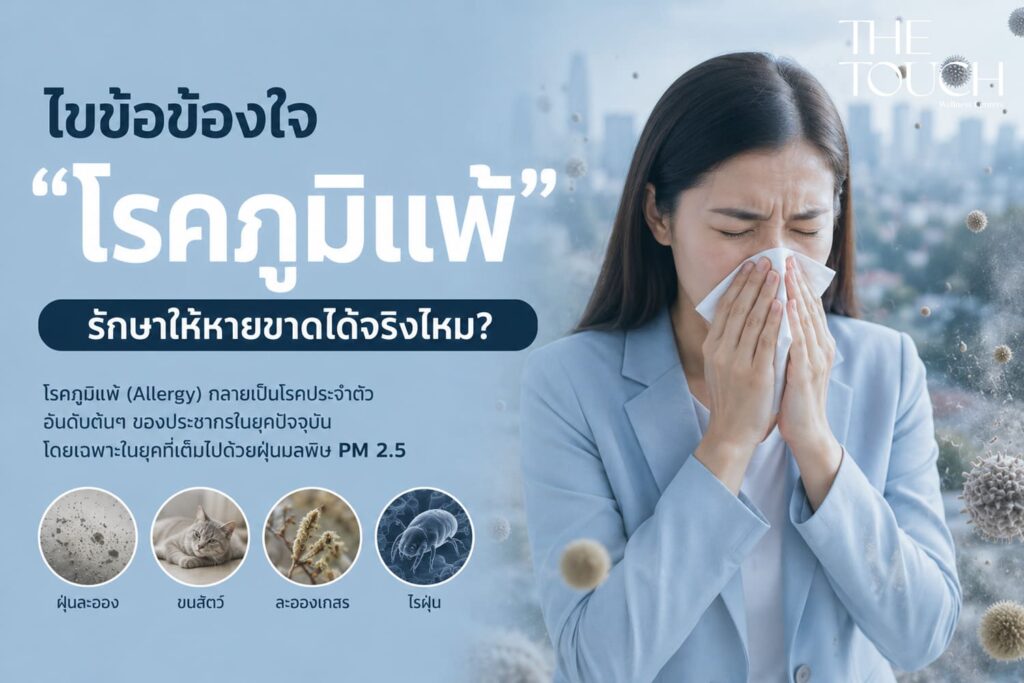 ภูมิแพ้รักษาไม่หายขาดตลอดชีวิตจริงไหม? เผยความทรมานของคนตื่นมาน้ำมูกไหล
