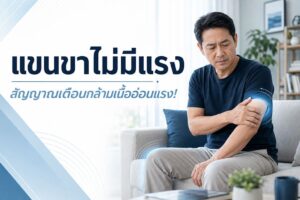 แขนขาไม่มีแรง เคลื่อนไหวได้ไม่ปกติ สัญญาณเตือนที่ไม่ควรข้าม! เจาะลึกอาการ “กล้ามเนื้ออ่อนแรง”